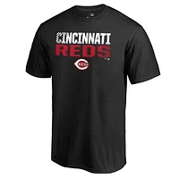 Men's Black Cincinnati Reds Fade Out T-Shirt