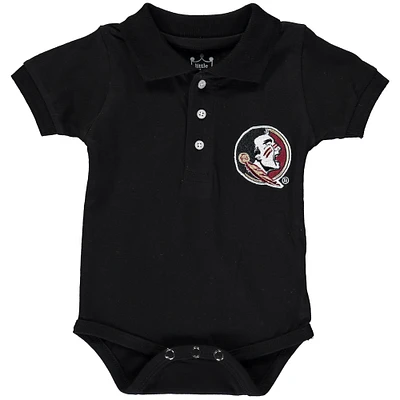 Infant Black Florida State Seminoles Polo Bodysuit