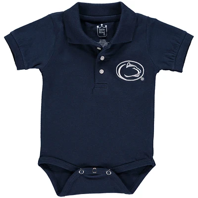 Infant Navy Penn State Nittany Lions Polo Bodysuit