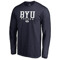 Men's Navy BYU Cougars Team Unity Soccer Long Sleeve T-Shirt