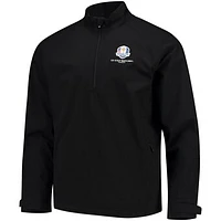 Men's Cutter & Buck Black 2018 Ryder Cup Summit WeatherTec Half-Zip Pullover Jacket