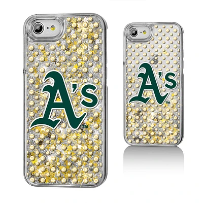 Athletics iPhone 6/6s/7/8 Logo Gold Glitter Case