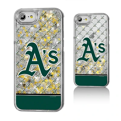 Athletics iPhone 6/6s/7/8 Logo Stripe Gold Glitter Case