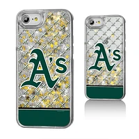 Athletics iPhone 6/6s/7/8 Logo Stripe Gold Glitter Case