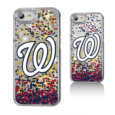 Washington Nationals iPhone 6/6s/7/8 Sparkle Logo Gold Glitter Case