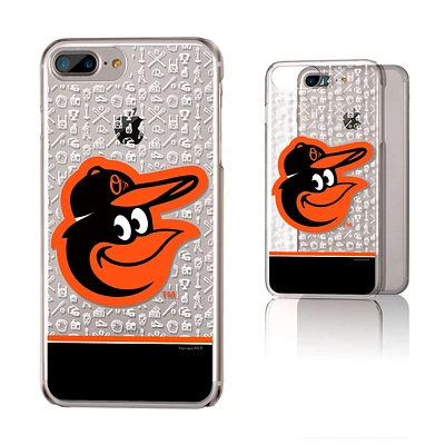 Baltimore Orioles iPhone 6 Plus/6s Plus/7 Plus/8 Plus Stripe Clear Case