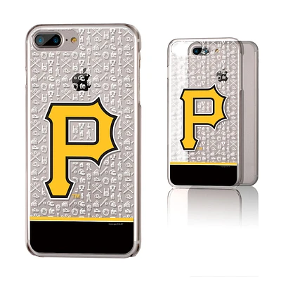 Pittsburgh Pirates iPhone 6 Plus/6s Plus/7 Plus/8 Plus Stripe Clear Case