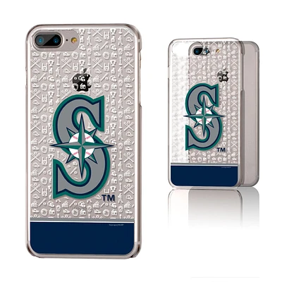 Seattle Mariners iPhone 6 Plus/6s Plus/7 Plus/8 Plus Stripe Clear Case