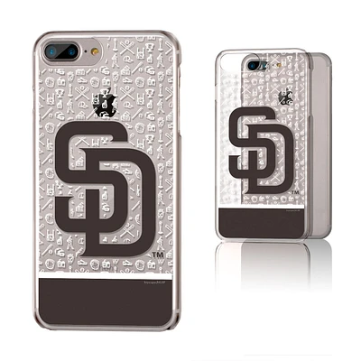 San Diego Padres iPhone 6 Plus/6s Plus/7 Plus/8 Plus Stripe Clear Case