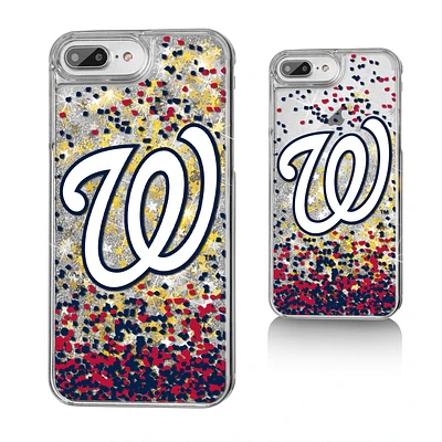 Washington Nationals iPhone 6 Plus/6s Plus/7 Plus/8 Plus Sparkle Gold Glitter Case