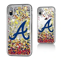 Atlanta Braves iPhone X/Xs Sparkle Glitter Case
