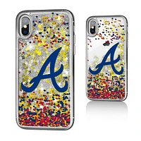 Atlanta Braves iPhone X/Xs Sparkle Glitter Case