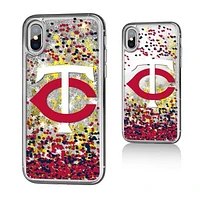 Minnesota Twins iPhone X/Xs Sparkle Glitter Case