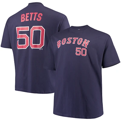 Men's Majestic Mookie Betts Navy Boston Red Sox MLB Name & Number T-Shirt