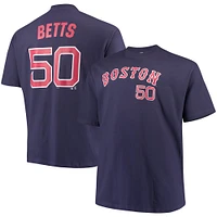 Men's Majestic Mookie Betts Navy Boston Red Sox MLB Name & Number T-Shirt