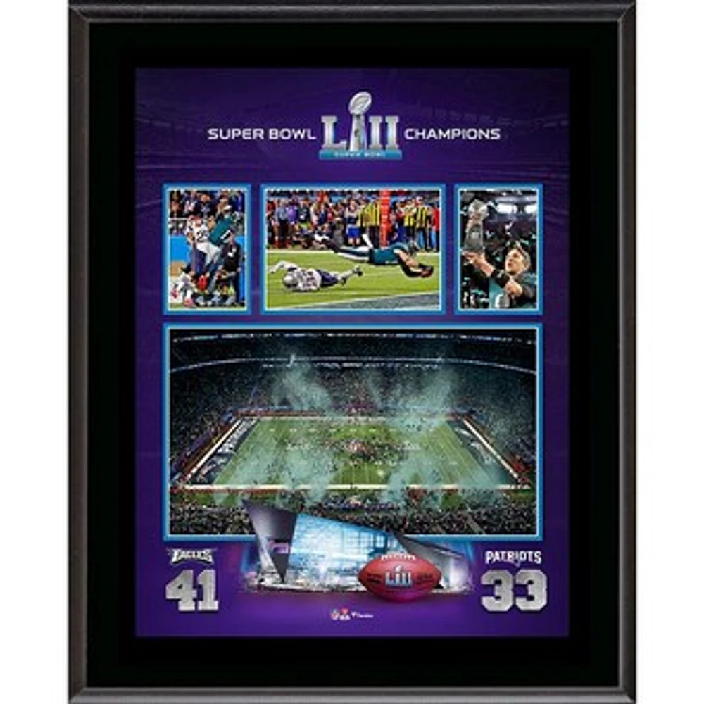 Philadelphia Eagles 10.5" x 13" Super Bowl LII Champions Sublimated Plaque