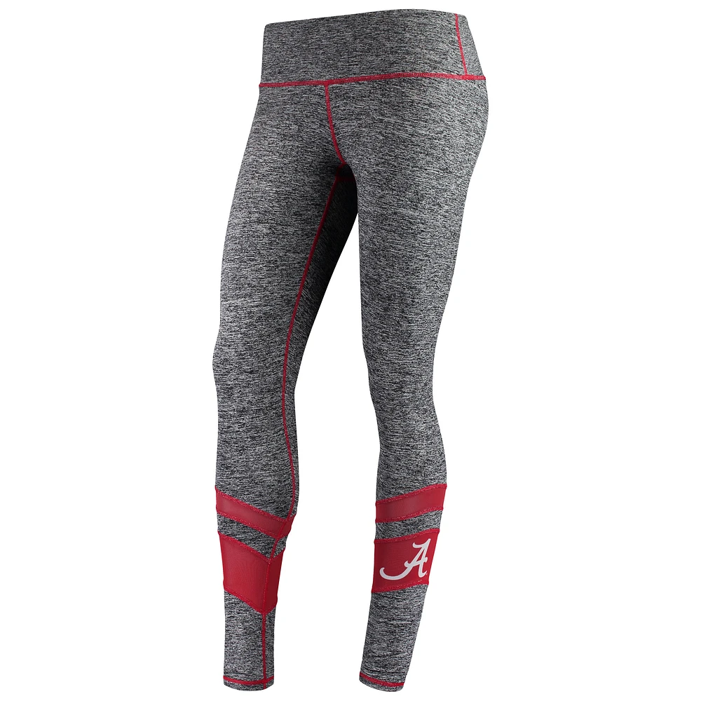 Women's ZooZatz Gray Alabama Crimson Tide Color Mesh Insert Leggings