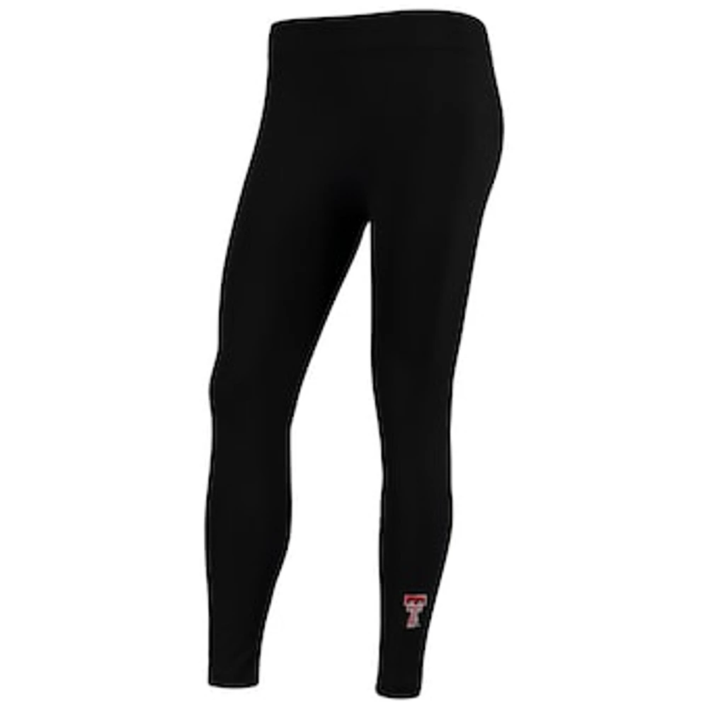 Women's ZooZatz Black Texas Tech Red Raiders Fleece Leggings