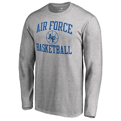 Men's Heathered Gray Air Force Falcons Bounds Long Sleeve T-Shirt