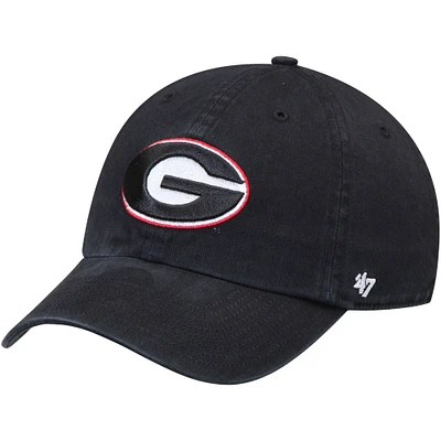 Men's '47 Black Georgia Bulldogs Vintage Clean Up Adjustable Hat