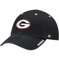 Men's '47 Black Georgia Bulldogs Clean Up Ice Adjustable Hat