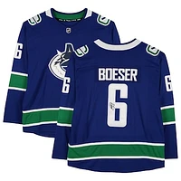 Brock Boeser Vancouver Canucks Autographed Blue Fanatics Breakaway Jersey