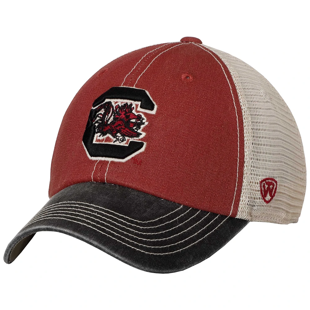 Men's Top of the World Garnet/Black South Carolina Gamecocks Offroad Trucker Adjustable Hat