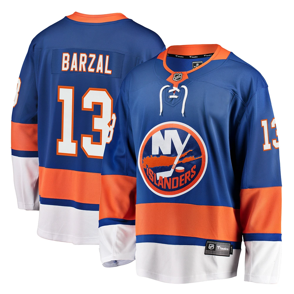 Men's Fanatics Mathew Barzal Royal New York Islanders Breakaway Player Jersey