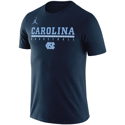 Men's Jordan Brand Basketball Navy North Carolina Tar Heels Practice Legend Performance T-Shirt