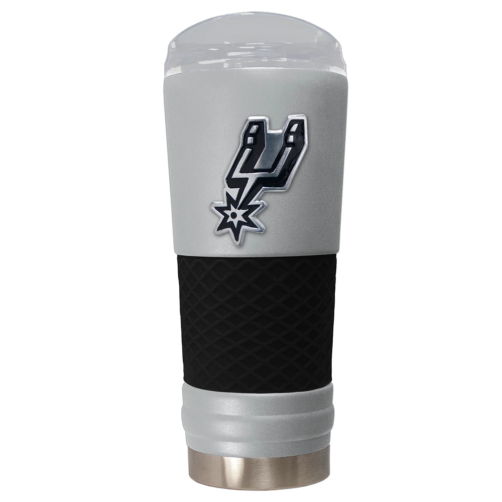 Gray San Antonio Spurs 24oz. Powder Coated Draft Travel Mug