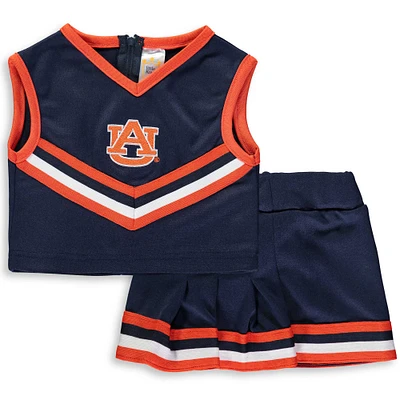 Girls Toddler Navy Auburn Tigers Two-Piece Cheer Set