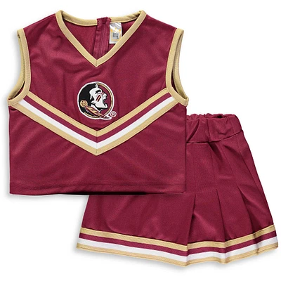 Girls Youth Garnet Florida State Seminoles Two-Piece Cheer Set