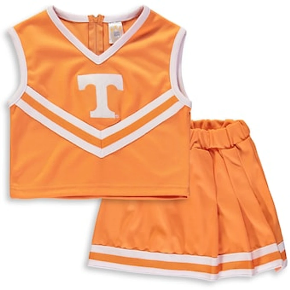 Girls Youth Tennessee Orange Volunteers Two-Piece Cheer Set