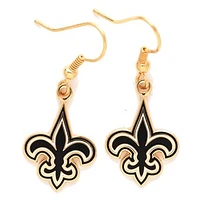 New Orleans Saints Logo Wire Earrings