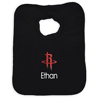 Infant Black Houston Rockets Personalized Bib