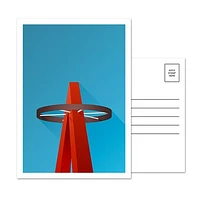 Los Angeles Angels Angel Stadium Big Halo 5-Pack Minimalist Postcard Set