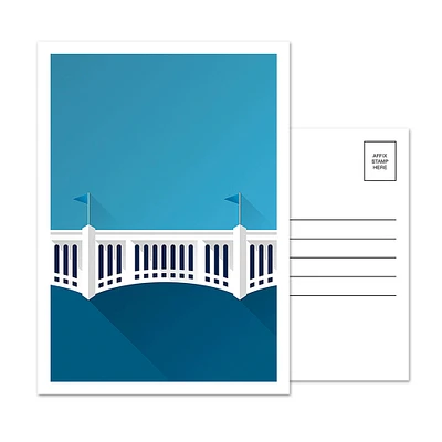 New York Yankees Yankee Stadium 5-Pack Minimalist Postcard Set