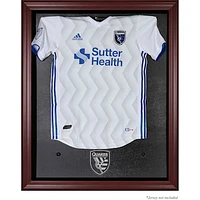 San Jose Earthquakes Framed Mahogany Team Logo Jersey Display Case