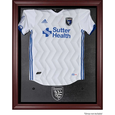 San Jose Earthquakes Framed Mahogany Team Logo Jersey Display Case