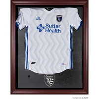 San Jose Earthquakes Framed Mahogany Team Logo Jersey Display Case
