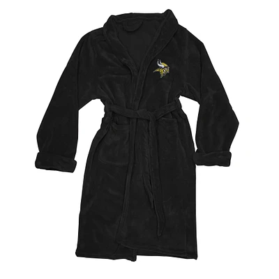 Men's The Northwest Group Black Minnesota Vikings Silk Touch Robe