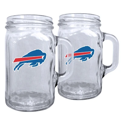 Buffalo Bills 2-Pack 16oz. Mason Mug Set