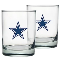 Dallas Cowboys 2-Pack 13.5oz Rocks Glass Set