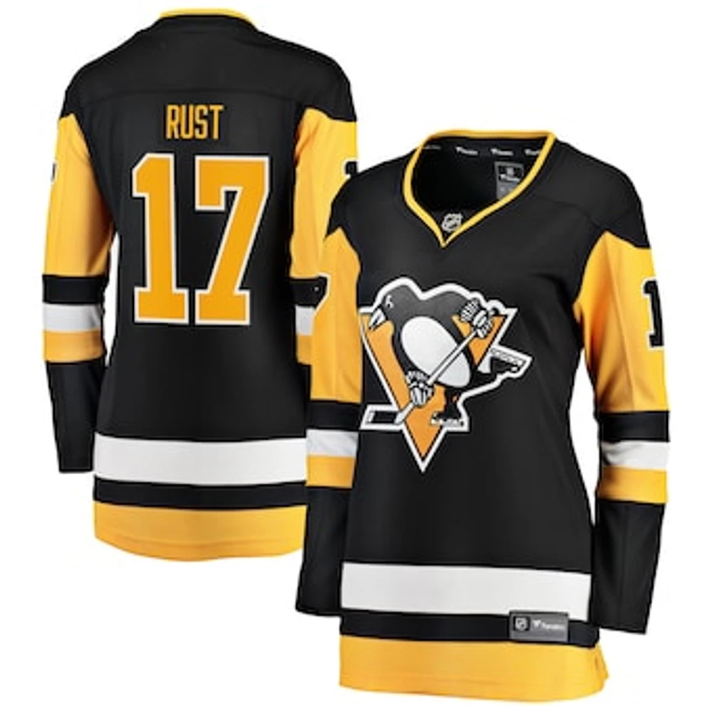 Women's Fanatics Bryan Rust Black Pittsburgh Penguins Premier Breakaway Player Jersey