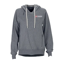 Women's Charcoal Duquesne Dukes Fleece Moto Jacket