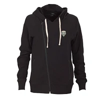 Women's Black New Mexico Lobos Fleece Moto Jacket