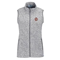 Women's Heather Gray South Dakota Coyotes Summit Fleece Full Zip Sweater Vest
