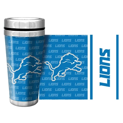 Detroit Lions 16oz. Full Wrap Wallpaper Travel Mug