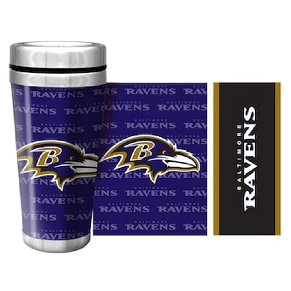 Baltimore Ravens 16oz. Full Wrap Wallpaper Travel Mug