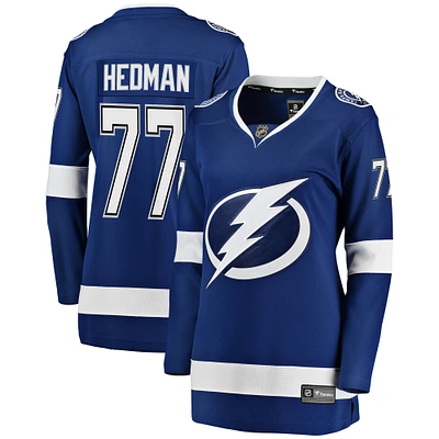 Women's Fanatics Tampa Bay Lightning Blue Victor Hedman Breakaway Player Jersey